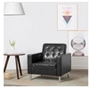 Image de Fauteuil noir similicuir
