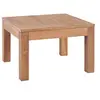 Image de Table Basse Finition Naturelle Salon Table d'Appoint Bois Teck Massif