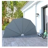 Image de Auvent latéral pliable de terrasse Gris 160 cm