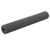 Image de Grillage Acier Revêtement PVC 25x1 m Hexagonal Gris Clôture de Jardin