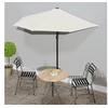 Image de Parasol de balcon avec mât en aluminium Sable 270x144 cm Demi