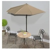 Image de Parasol de balcon avec mât en aluminium Taupe 270x144 cm Demi