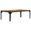 Image de Table basse Bois massif de manguier brut et acier 110 cm