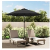 Image de Parasol d'Extérieur avec Poteau en Métal, Pare-soleil de Patio, Abri de Soleil, Parasol de Plage Jardin Terrasse 44499