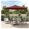 Image de Parasol de Jardin en Porte-à-faux et Poteau en Aluminium, Pare-soleil de Patio, Abri de Soleil, Parasol de Plage 44507