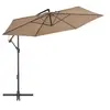 Image de Parasol de Jardin en Porte-à-faux et Poteau en Aluminium, Pare-soleil de Patio, Abri de Soleil, Parasol de Plage 44510