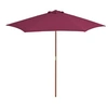 Image de Parasol met houten paal 270 cm bordeauxrood44517