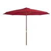 Image de Parasol d'Extérieur avec Mât en Bois, Pare-soleil de Patio, Abri de Soleil, Parasol de Plage Jardin Terrasse Balcon, 44531