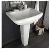 Image de Lavabo autoportant avec socle Céramique Blanc 580x470x200 mm