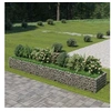 Image de Lit Surélevé Gabion Acier Galvanisé 450x90x50 cm Jardinière Jardin 143553