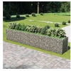 Image de Lit Surélevé à Gabion Acier Galvanisé Argenté 540x90x100 cm Jardinière 143554