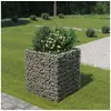 Image de Gabion plantenbak verhoogd 90x90x100 cm gegalvaniseerd staal143556