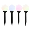 Image de Lampe solaire sphérique LED de jardin 4 pcs 15 cm RVB