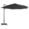 Image de Parasol de Jardin en Porte-à-faux et Poteau en Aluminium, Pare-soleil de Patio, Abri de Soleil, Parasol de Plage 44622