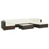 Image de Salon de jardin modulable polyethylene beige 8 pieces 74.0 x 74 x 26 7 personnes