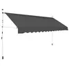 Image de Auvent manuel rétractable 350 cm Anthracite