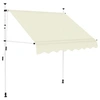 Image de Auvent manuel rétractable 150 cm Crème