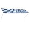 Image de Luifel uittrekbaar 350x150 cm blauw en wit143750