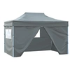 Image de Tente pliable - - 3 x 4,5 m - Anthracite - 4 parois latérales - Résistante à l'eau