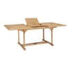 Image de Table de jardin extensible 150 200x100x75 cm Teck solide