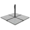 Image de Plaque de poids carrée pour parasol Granit 25 kg Gris