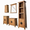 Image de Ensemble de salle de bains 5 pcs Pinède solide