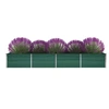 Image de Lit surélevé de jardin Acier galvanisé 320x80x45 cm Vert