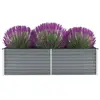 Image de Lit surélevé de jardin Acier galvanisé 160x40x45 cm Gris