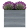Image de Lit surélevé de jardin Acier galvanisé 100x40x77 cm Gris