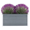 Image de Lit surélevé de jardin Acier galvanisé 100x40x45 cm Gris