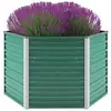Image de Lit Surélevé Acier Galvanisé 129x129x77 cm Vert Jardinière Pot de Fleur 44857