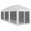 Image de Partytent met 8 mesh zijwanden 9x3 m45111