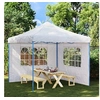 Image de Tentwanden met raam PE wit 2 st 45113