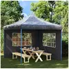 Image de Tentwanden met raam PE antraciet 2 st45117