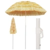 Image de Parasol de Plage Naturel Style Hawaïen, Pare-soleil de Patio, Abri de Soleil, Parasol de Jardin Terrasse Cour 44547
