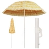 Image de Parasol de Plage Naturel Style Hawaïen, Pare-soleil de Patio, Abri de Soleil, Parasol de Jardin Terrasse Cour 44548