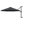 Image de Parasol Mural avec Mât Métallique 300 cm Anthracite Balcon Patio Jardin 44865