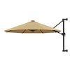 Image de Parasol Mural avec Mât Métallique 300 cm Taupe Balcon Jardin Terrasse 44866