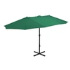 Image de Parasol d'Extérieur et Mât en Aluminium, Pare-soleil de Patio, Abri de Soleil, Parasol de Terrasse Extérieur, 460 x 44867