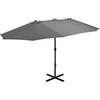 Image de Parasol d'Extérieur Poteau en Aluminium, Pare-soleil de Patio, Abri de Soleil, Parasol de Terrasse Extérieur, 460 x 44869