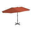 Image de Parasol d'extérieur avec poteau en aluminium terre cuite
