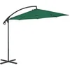 Image de Parasol droit vidaxl mat en acier rond 300 x 300 toile en polyester