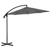 Image de Zweefparasol met stalen paal 300 cm antracietkleurig44875