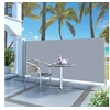 Image de Auvent Latéral Rétractable 140x300 cm Gris Brise-vue Store Abri Balcon 45357