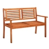 Image de Banc de jardin 2 places 120 cm Bois d eucalyptus solide