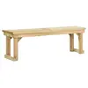 Image de Banc de jardin 140 cm Bois de pin imprégné