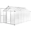 Image de Serre Aluminium 362x190x195 cm Serre de Jardin Légume Plante Jardinage 45216