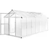 Image de Serre Aluminium 421x190x195 cm Serre de Jardin Légume Plante Jardinage 45217