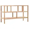 Image de Etagère de salle de bain Bois de noyer massif 100x40x65 cm