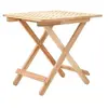 Image de Table d appoint pliante 50 x 50 x 49 cm Bois de noyer massif